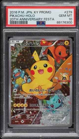 2016 #279 Pikachu-Holo PSA 10